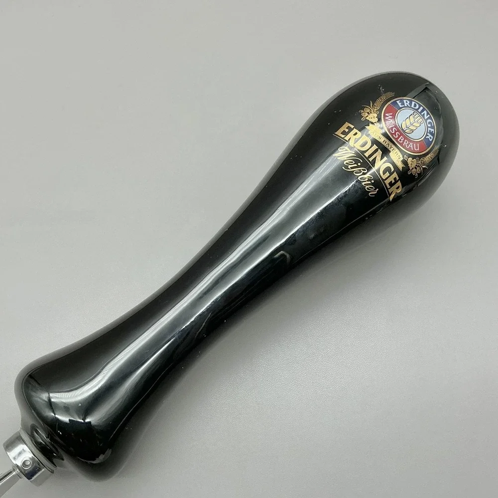 Erdinger Weissbier Beer Tap Handle Black Bar Pull Germany Draft Tower Pub